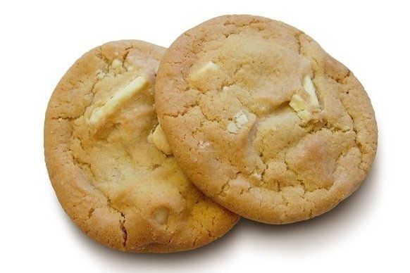 Galletas con chocolate blanco